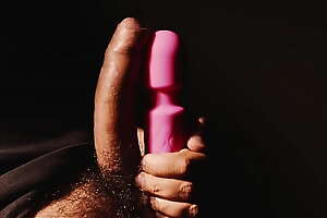 Obese cock about a vibrator toy