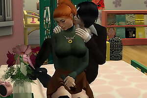 The Sims 4:Vampire Seduces Chunky Nerd