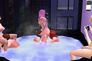 The Sims 4 - City Hot Tub Orgy