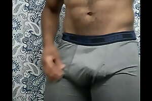 Horny Male Stroking BBC From The Behind