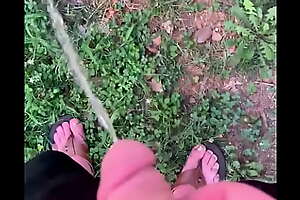 My Husband Pissing in the Yard