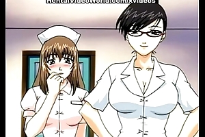 Cute manga nurse drilled unaffected by the floor