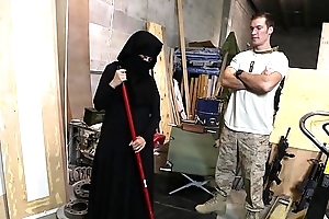 Beat out of ass - us soldier takes a tenderness to hot arab servant