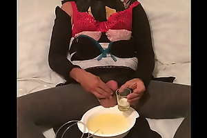 sissy piss effectuation and swallowing all